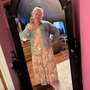 Incredibly Soft Pink Floral Maxi Dress " Finally Listed "